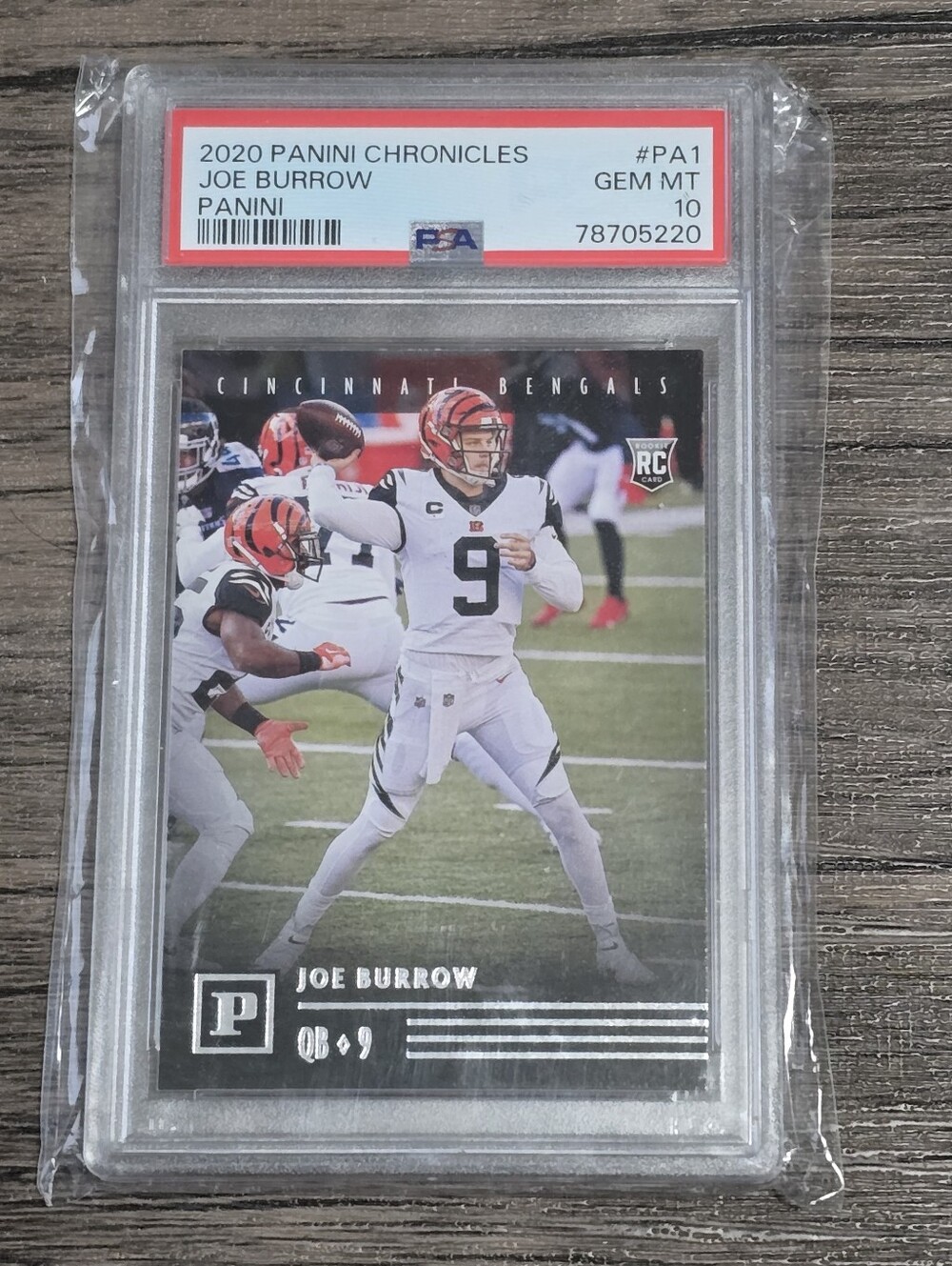 2020 Panini Chronicles Joe Burrow RC Rookie Card PSA 10 Gem Mint Bengals